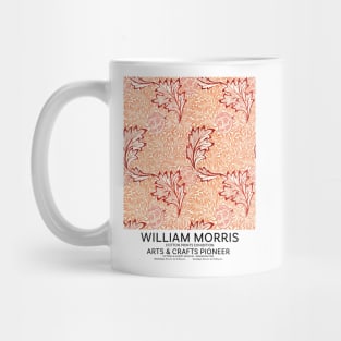 William Morris Exhibition Poster, Arts and Crafts Pioneer, Textile Pattern Design Mug